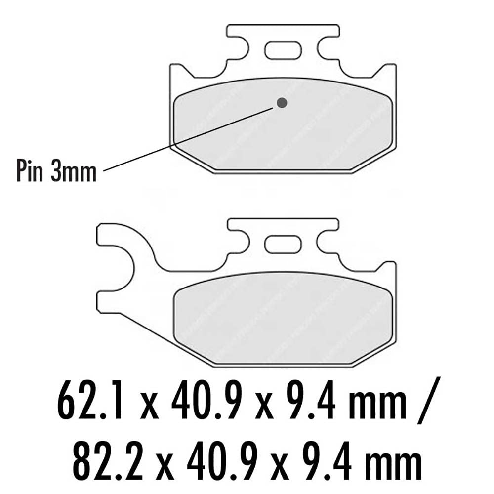 Ferodo FDB2235SG Sinter Grip SG Off-Road Series Sintered Metal Compound Brake Pads