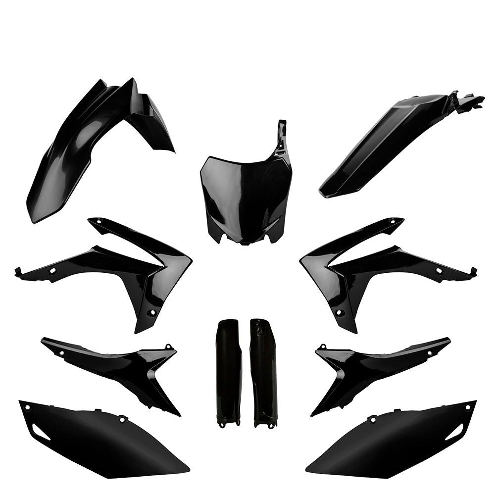 Polisport MX Plastic Kit Black for Honda CRF250R 14-17/CRF450R 13-16