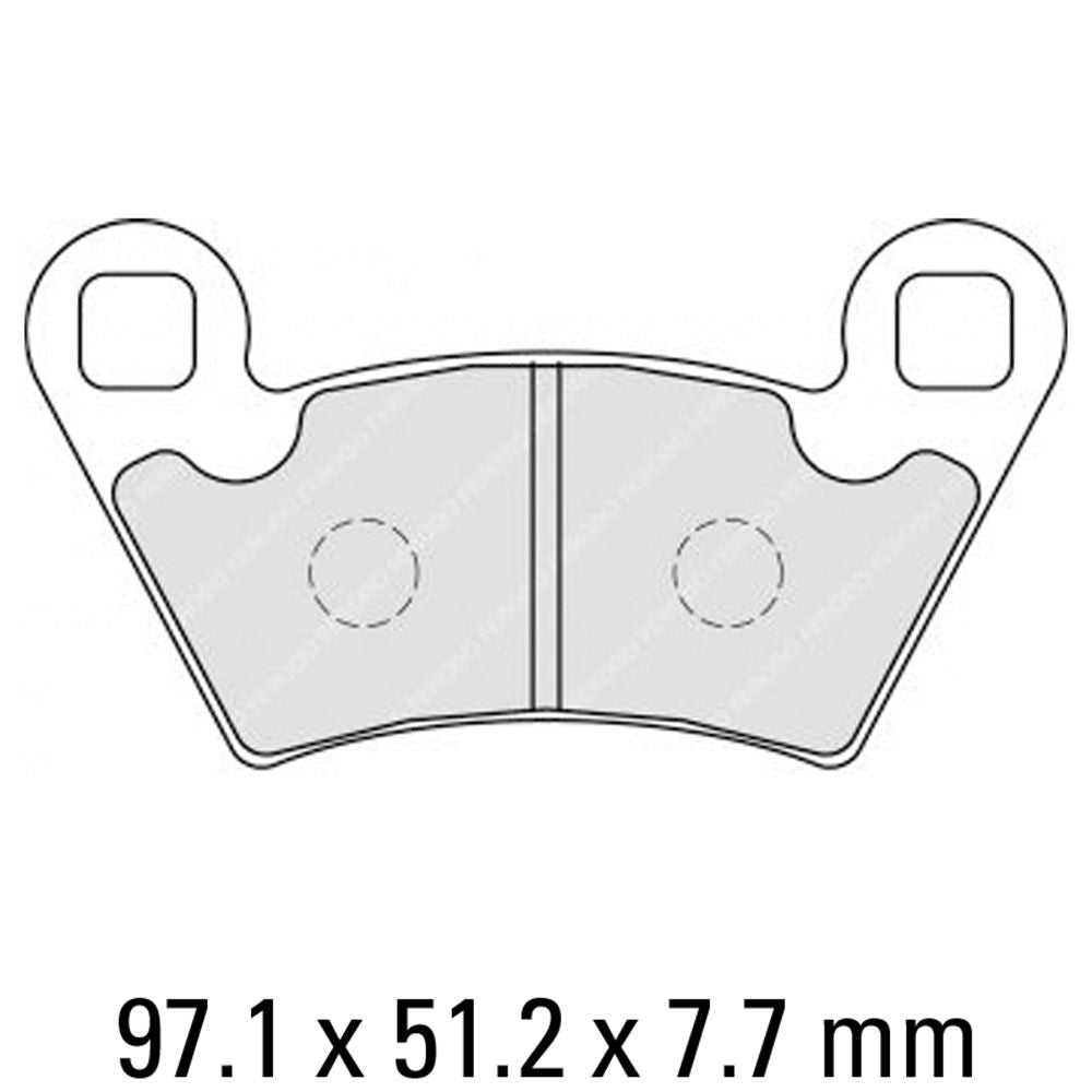 Ferodo FDB2236SG Sinter Grip SG Off-Road Series Sintered Metal Compound Brake Pads