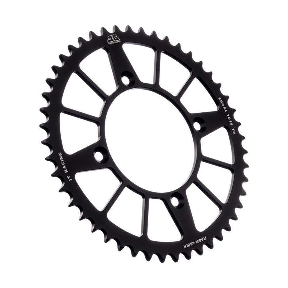 JT Sprockets RaceLite Series Alloy 46T Rear Sprocket Black (520 Pitch Chain)