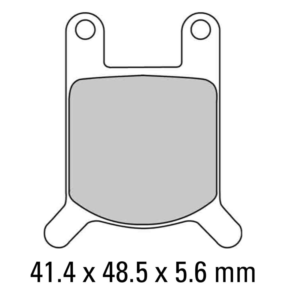 Ferodo FDB213P Platinum Carbon Grip Road Series Organic/Non-Sintered Compound Brake Pads