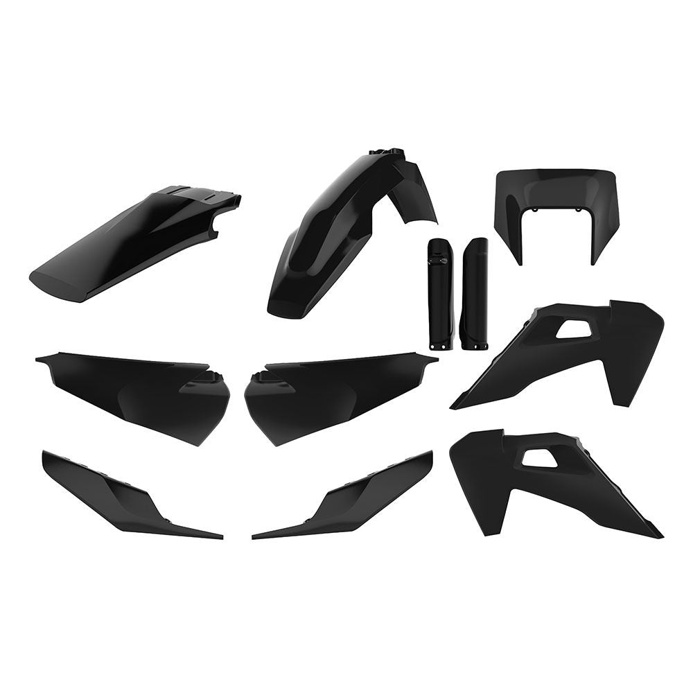 Polisport Enduro Plastic Kit Black for Husqvarna TE/FE 20-23