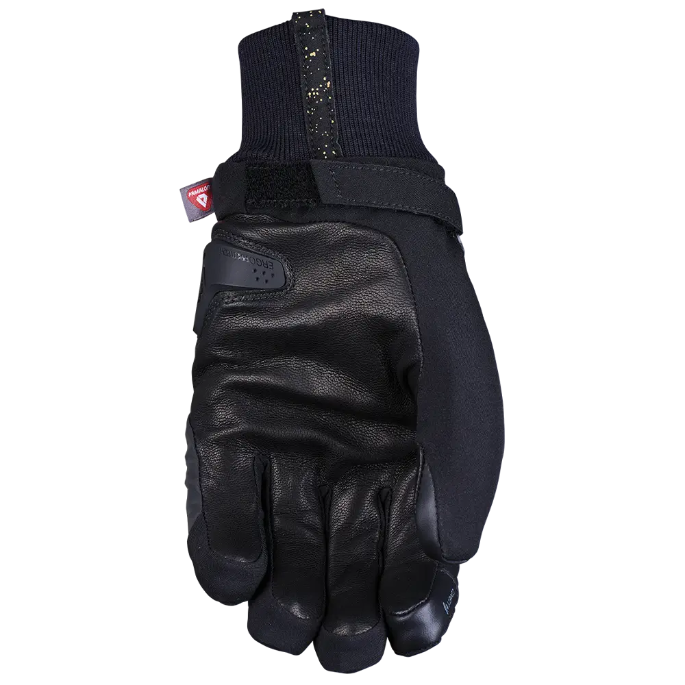 Five WFX District WP Black/Gold Womens Gloves
