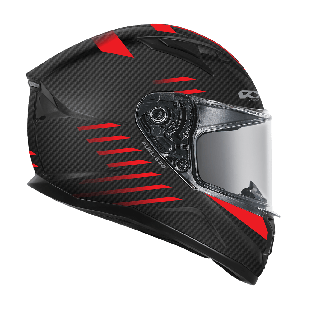 RXT 825 Street 2 Fuel Matte Carbon Black/Red Helmet