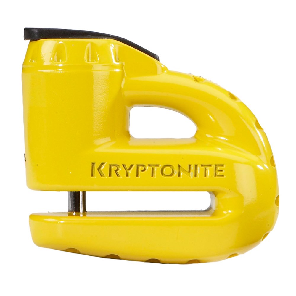 Kryptonite Keeper 5-S2 Disc Lock Matte Yellow w/Reminder Cable