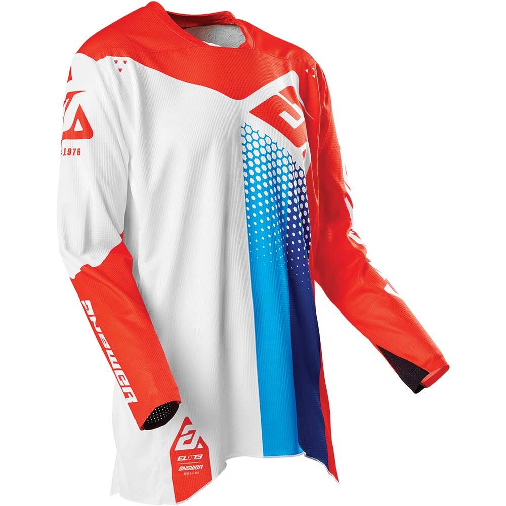 Answer A21 Pace Elite White/Red/Hyper Blue Jersey