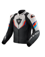 REV'IT! Quantum 3 Black/Light Grey Leather Jacket
