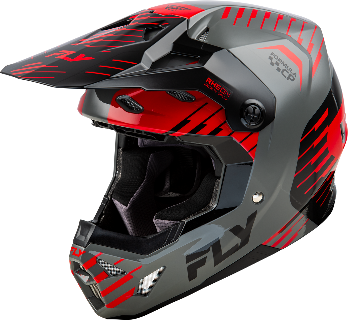 FLY Formula CP Slice Grey/Red/Black Helmet