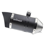 LeoVince LVFS14370E LV Pro Carbon Fiber Full Exhaust System w/Shark Cut Carbon End Cap for Aprilia RS 660/Tuono 660 21-22