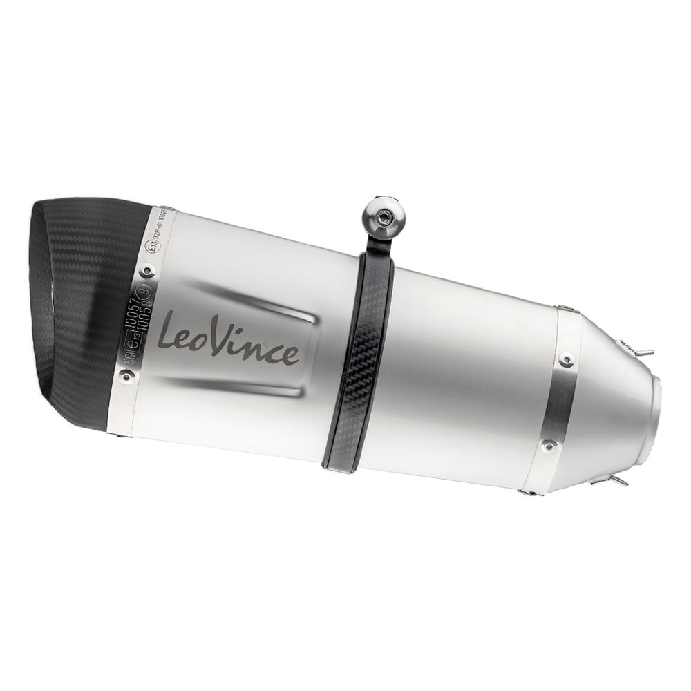 LeoVince LVFS14226S Factory S Stainless Steel Full Exhaust System w/Carbon End Cap for Yamaha YZF-R6 06-21