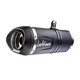 LeoVince LVSO14400EB LV One Evo Stainless Black Slip-On Muffler w/Carbon End Cap for Honda CRF 300 L/CRF 300 Rally 21-22