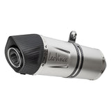 LeoVince LVFS14251E LV One Evo Stainless Steel Full Exhaust System w/Slash Cut Carbon End Cap for Yamaha MT-07/FZ-07 17-20/Tracer 700/XSR 700 16-20