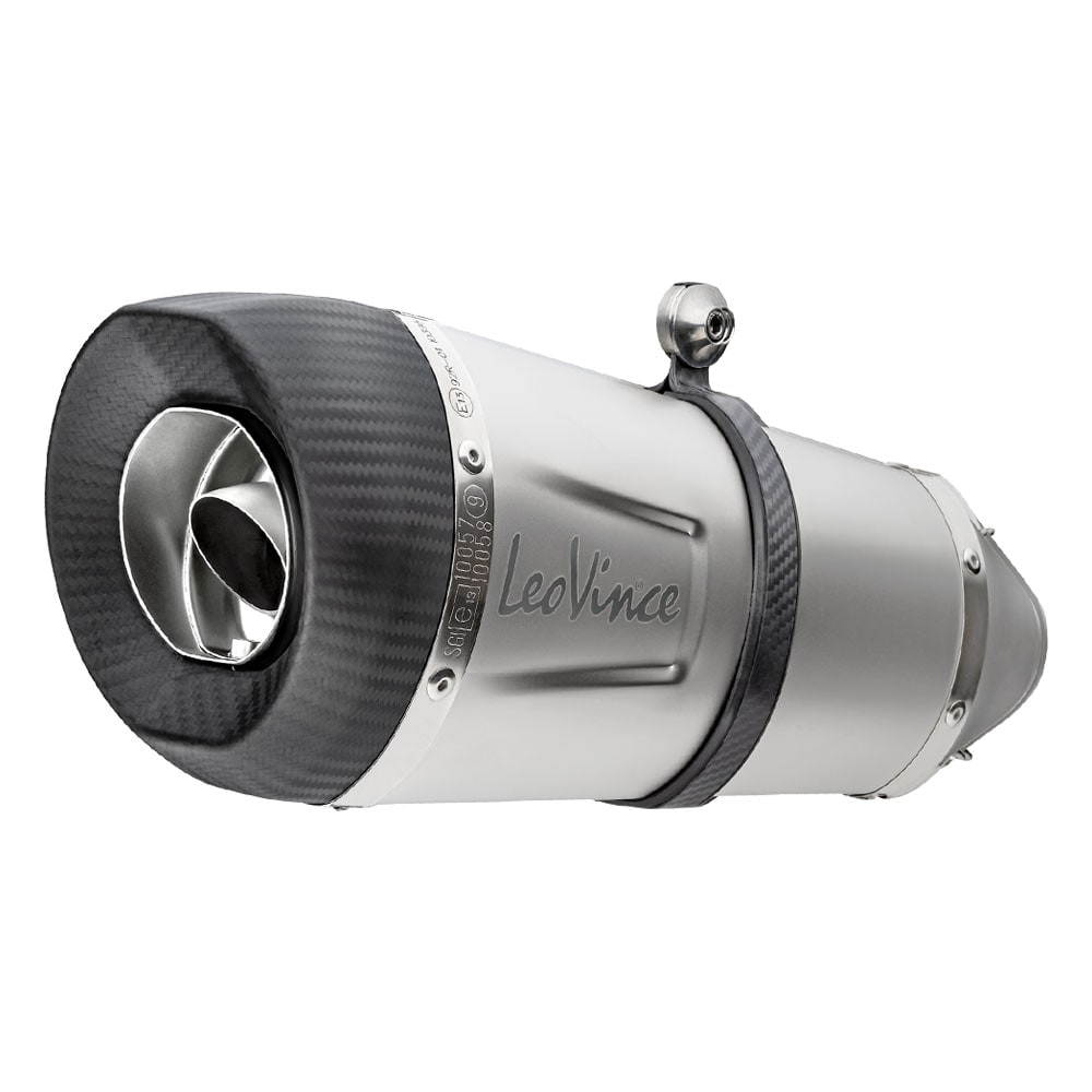 LeoVince LVFS8483SN Factory S Stainless Steel Full Exhaust System w/Carbon End Cap for Yamaha YZF-R6 06-21