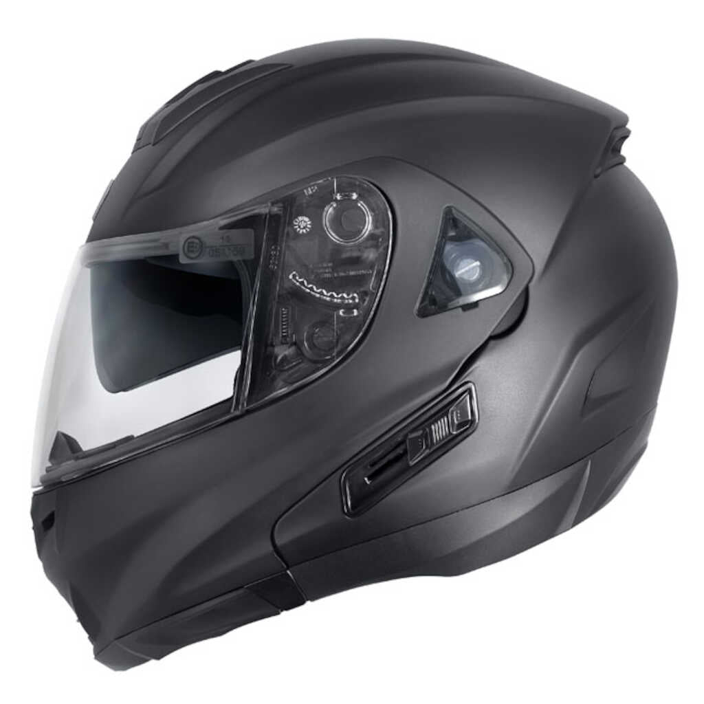 DriRider Compass Matte Black Modular Helmet [LG][INTERNAL]
