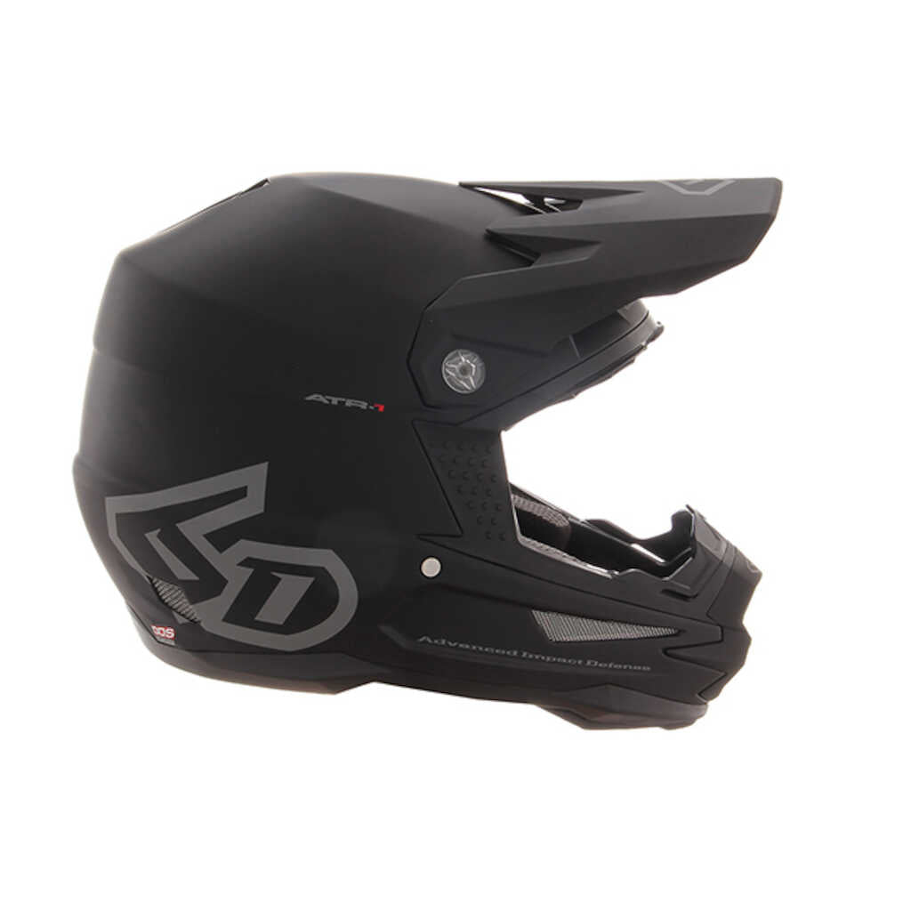 6D ATR-2 Solid Matte Black Helmet