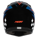 M2R MX2 JR Lightning PC-8 Orange/Blue/Black Youth Helmet