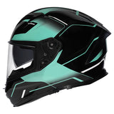 M2R Sabre Inception PC-9 Teal Helmet