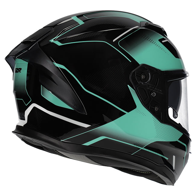 M2R Sabre Inception PC-9 Teal Helmet