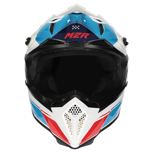 M2R X2.1 Pulse PC-2 Blue/White/Red Helmet