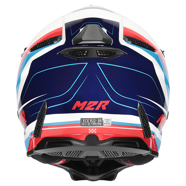 M2R X2.1 Pulse PC-2 Blue/White/Red Helmet