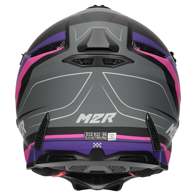 M2R X2.1 Pulse PC-7F Pink/Purple/Black Helmet