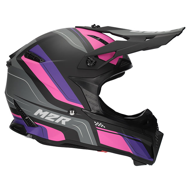 M2R X2.1 Pulse PC-7F Pink/Purple/Black Helmet