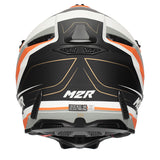 M2R X2.1 Pulse PC-8F Orange/White/Silver Helmet