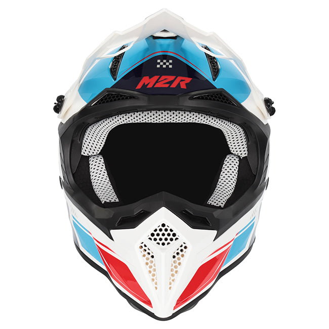 M2R X2.1 Pulse PC-2 Blue/White/Red Youth Helmet