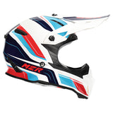 M2R X2.1 Pulse PC-2 Blue/White/Red Youth Helmet