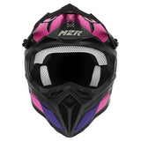 M2R X2.1 Pulse PC-7F Pink/Purple/Black Youth Helmet