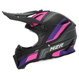 M2R X2.1 Pulse PC-7F Pink/Purple/Black Youth Helmet