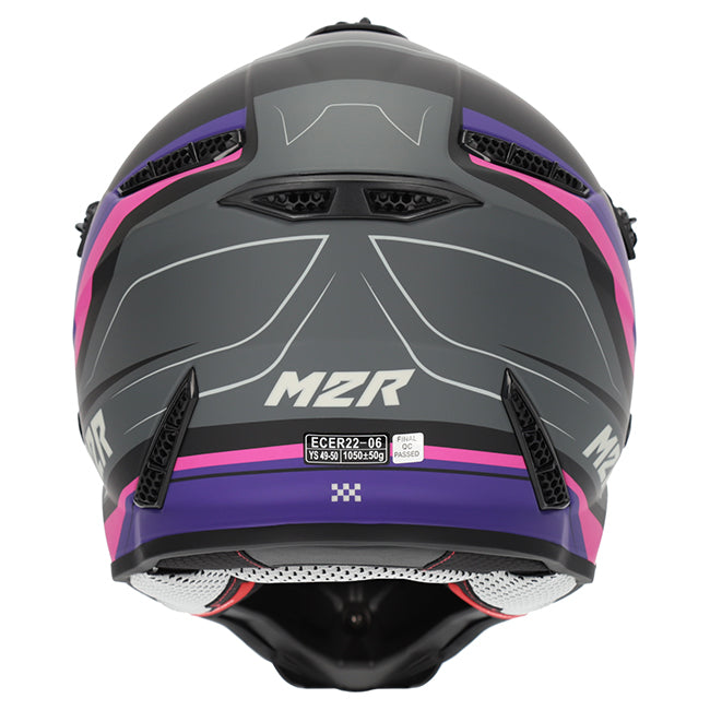 M2R X2.1 Pulse PC-7F Pink/Purple/Black Youth Helmet