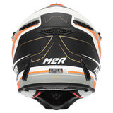 M2R X2.1 Pulse PC-8F Orange/White/Silver Youth Helmet