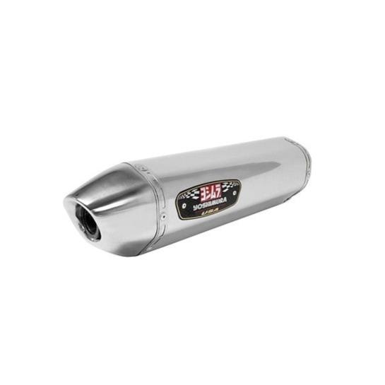 Yoshimura R-77 Race Stainless Full Exhaust System w/Stainless Sleeve/Stainless End Cap for Suzuki Burgman 400 09-10