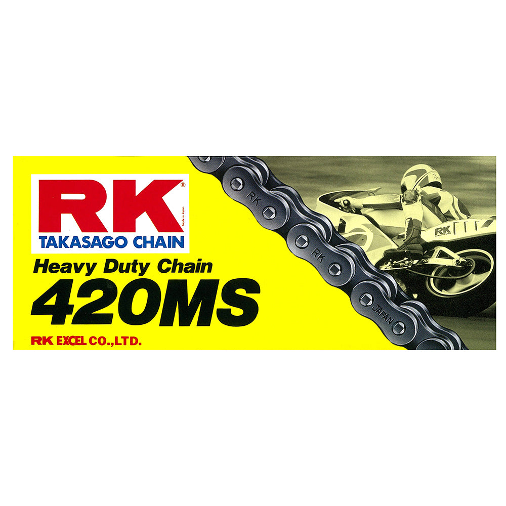 RK Takasago Chain 12-421-102 Heavy Duty Chain 420MS 102 Link