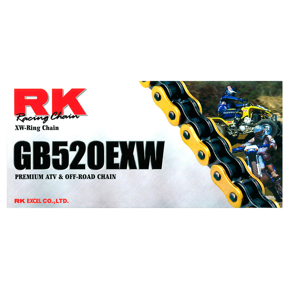 RK Takasago Chain 12-527-120GD EXW Series XW-Ring Chain GB520EXW 120 Link Gold