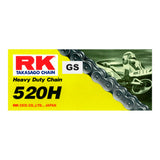 RK Takasago Chain 12-52D-120GD Heavy Duty Chain GS520H 120 Link Gold