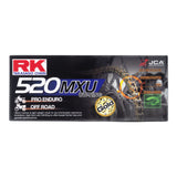 RK Takasago Chain 12-52U-120GD MXU Series XW-Ring Chain GB520MXU 120 Link Gold
