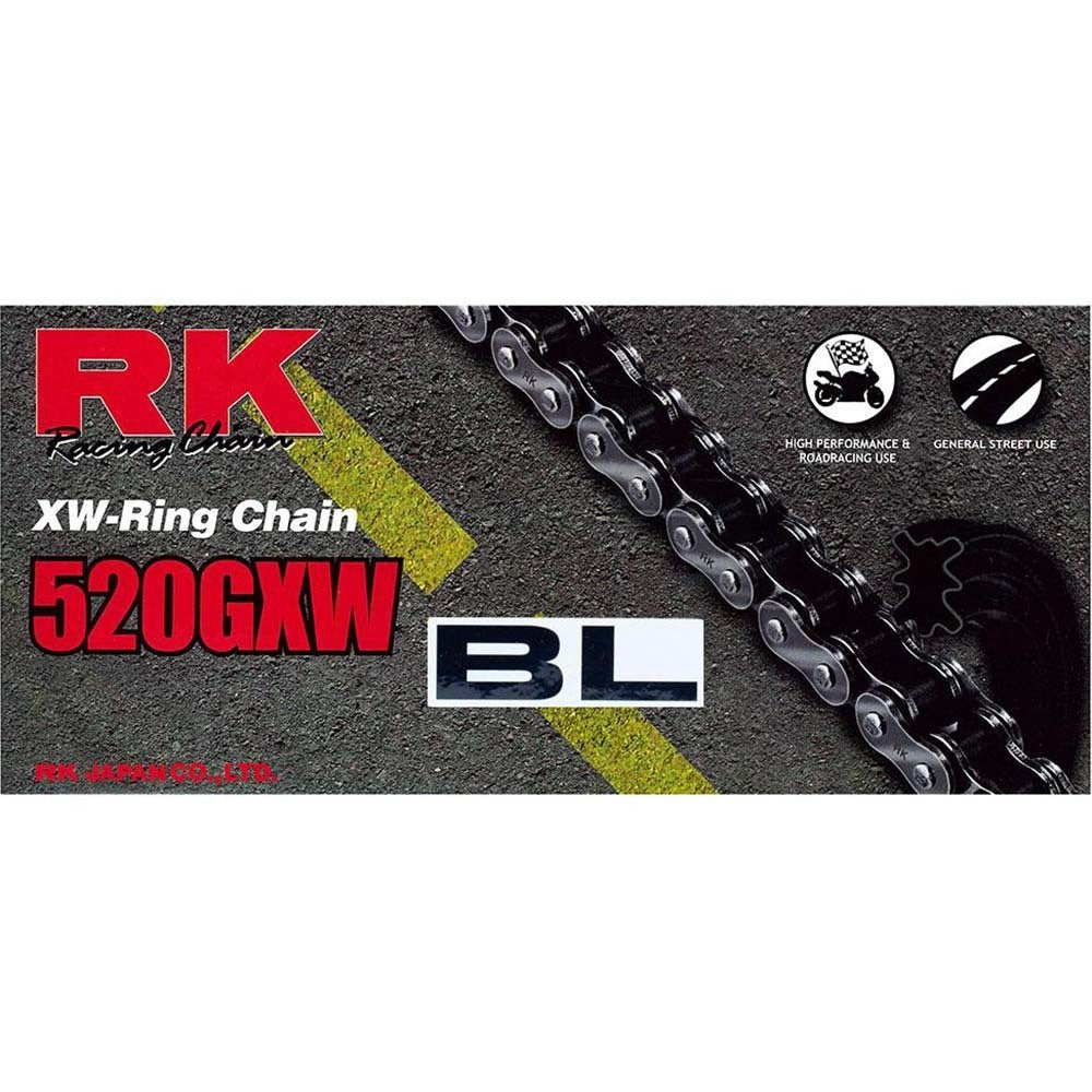 RK Takasago Chain 12-52W-120BL XW-Ring Chain BL520GXW 120 Link Black