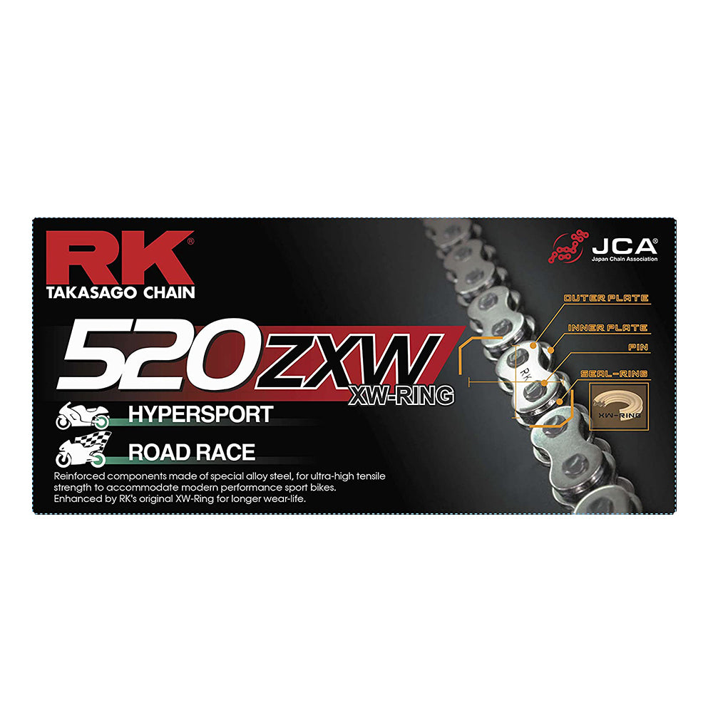 RK Takasago Chain 12-52Z-120 ZXW Series XW-Ring Chain 520ZXW 120 Link