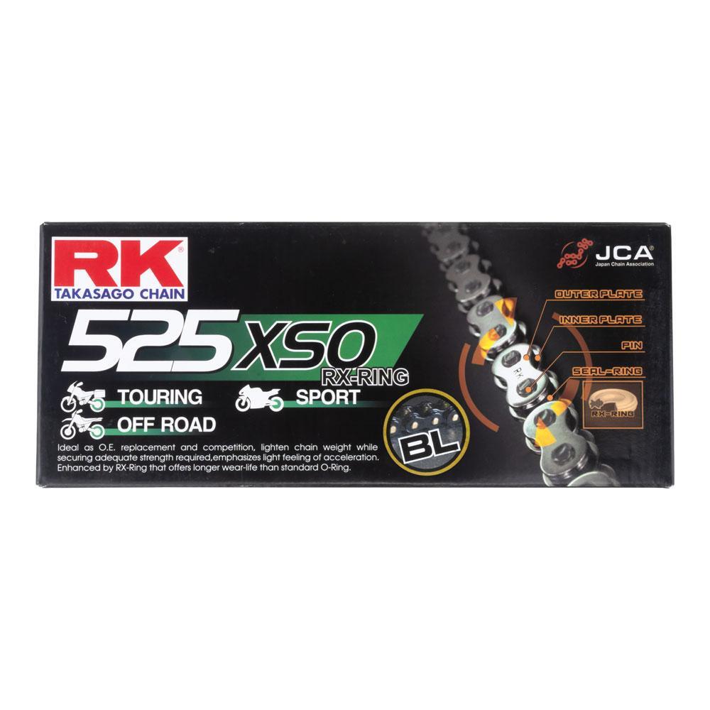 RK Takasago Chain 12-55X-120BL XSO Series RX-Ring Chain BL525XSO-120 Link Black