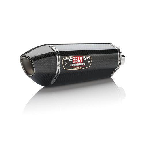 Yoshimura R-77 Race Stainless Slip-On Muffler w/Carbon Sleeve/Carbon End Cap for Honda CBR250R 11-13