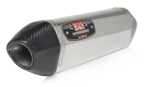 Yoshimura R-77 Race Stainless Slip-On Muffler w/Stainless Sleeve/Carbon End Cap for Honda CB500F 2013