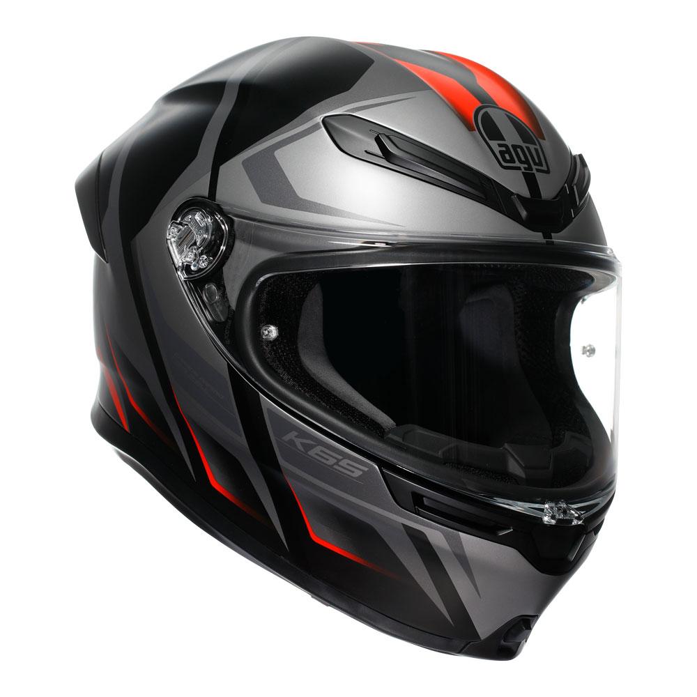AGV K6 S Karve Black/Grey/Red Helmet – EasyR