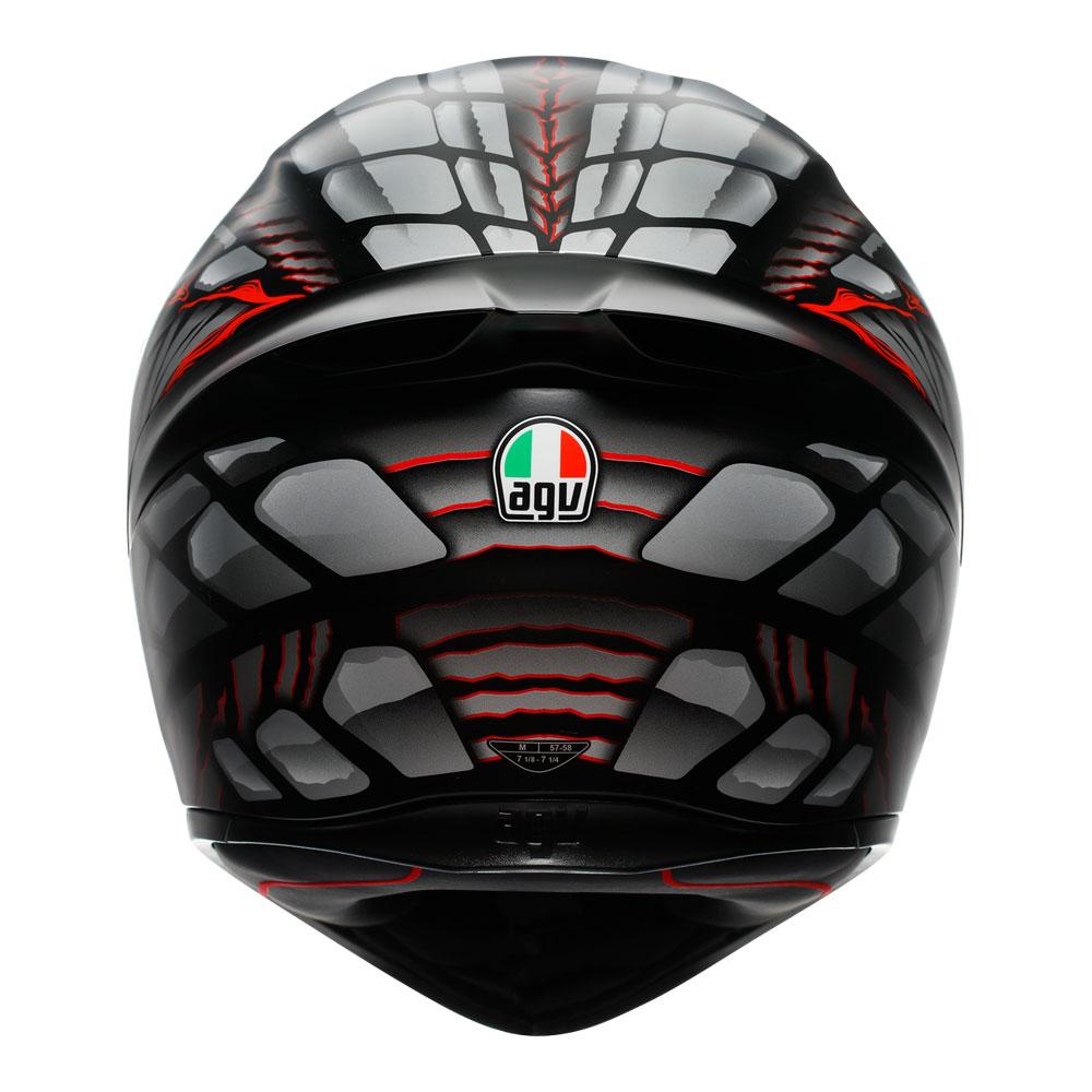 AGV K1 S Lyzard Black/Grey/Red Helmet