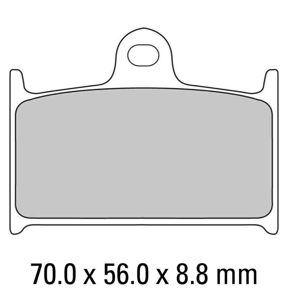 Ferodo Disc Pad Set FDB557 Platinum non-sintered compound