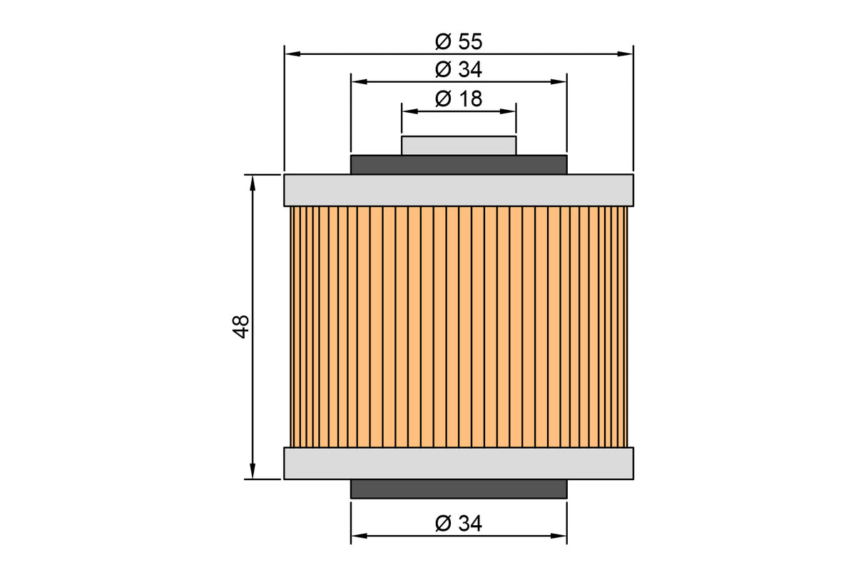 Twin Air 140010 Oil Filter for Yamaha XT 660/ATV 600 Grizzly/YFM 600 Grizzly/YFM 700 Raptor Models