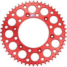 Renthal 154V52052GRD Ultralight Grooved 52T Rear Sprocket Red (520 Pitch)