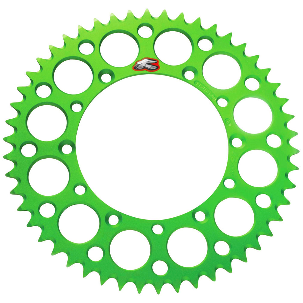 Renthal 191U42049GEGN Ultralight Grooved 49T Rear Sprocket Green (420 Pitch)