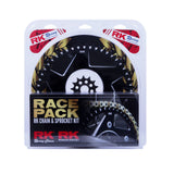 RK Takasago Chain 20-001-21K Race Pack Chain & Sprocket Kit Gold/Black 13/49T for Honda CRF250R 04-17